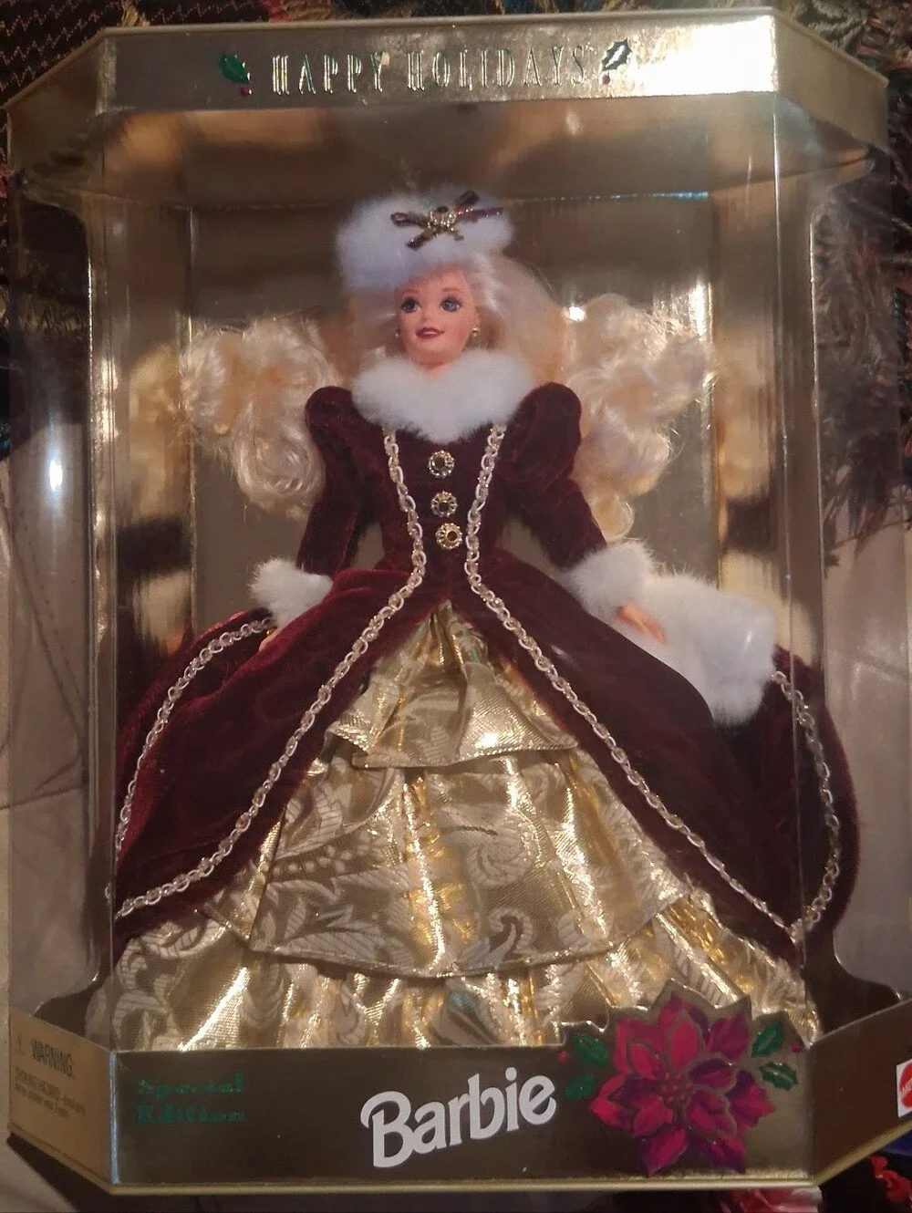 Barbie Holiday Collector Doll in Red Sparkle Gown - Barbie